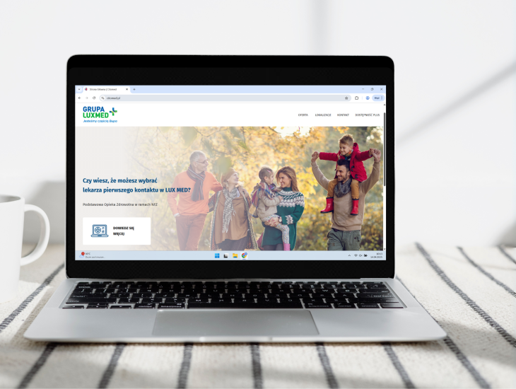Laptop ze stroną główną Citomed.pl