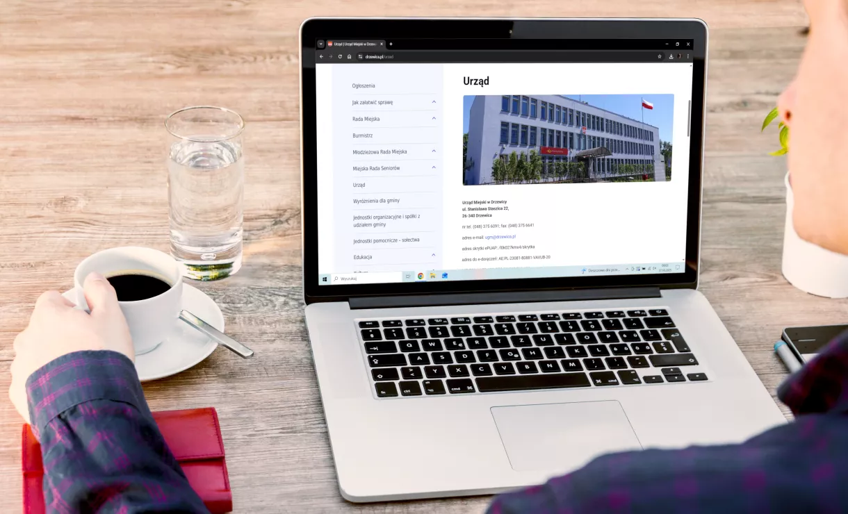 Strona internetowa gminy Drzewica urząd