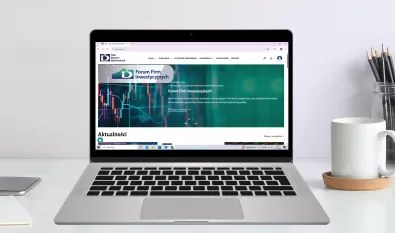 Strona internetowa IDM laptop